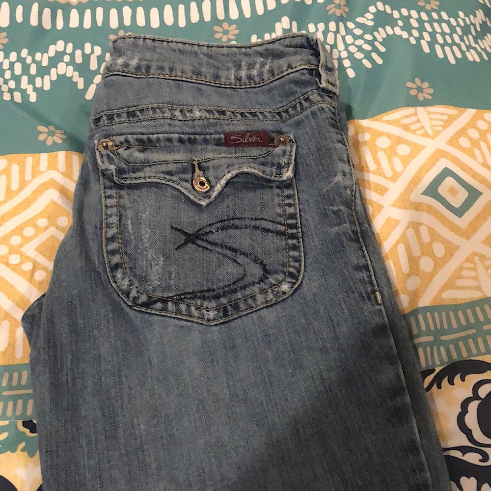 Women’s Pioneer silver jeans